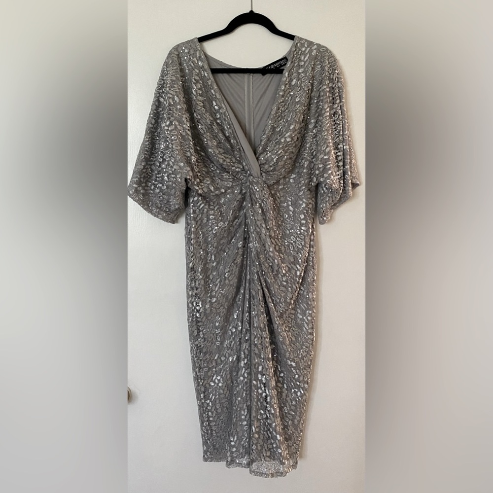 Little Mistress Sequined Maternity Cocktail Dress